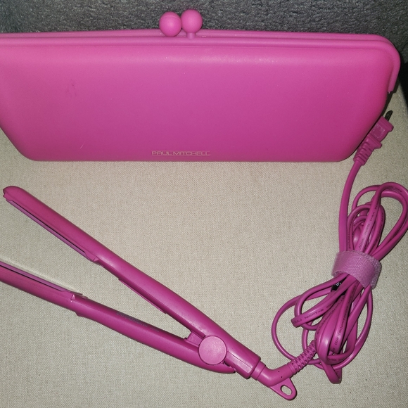 💕💕Paul Mitchell💕💕Bright Pink Express Ion Smooth PRO TOOLS with Case - Picture 1 of 5